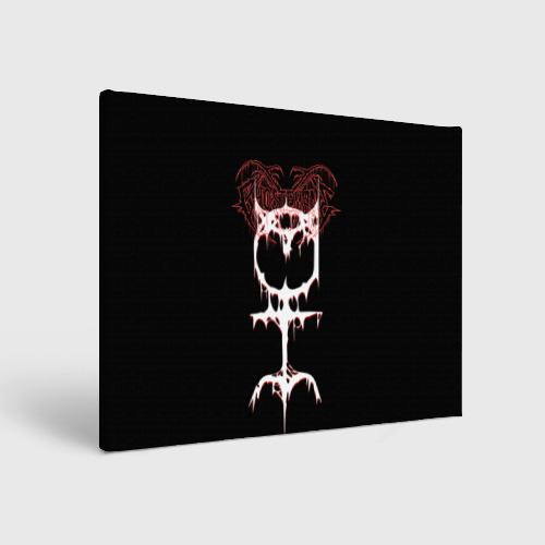 Холст прямоугольный Ghostemane sign, цвет 3D печать