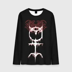 Мужской лонгслив 3D Ghostemane sign