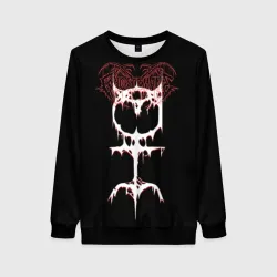 Женский свитшот 3D Ghostemane sign