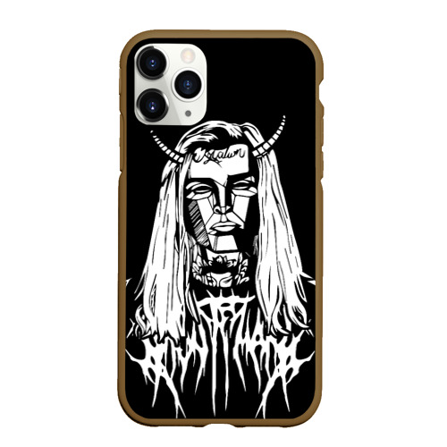 Чехол для iPhone 11 Pro Max матовый Ghostemane devil, цвет коричневый