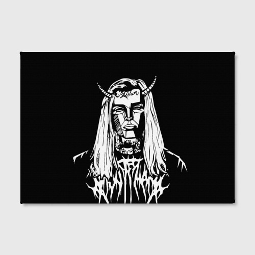 Холст прямоугольный Ghostemane devil, цвет 3D печать - фото 2