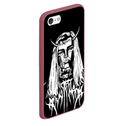 Чехол для iPhone 5/5S матовый Ghostemane devil - фото 2