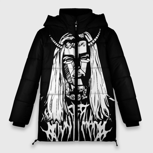 Женская зимняя куртка Oversize Ghostemane devil, цвет черный