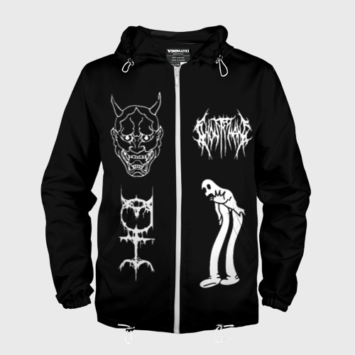 Мужская ветровка 3D Ghostemane Mercury sign Фото 01 Мужская ветровка 3D Ghostemane Mercury sign Фото 01