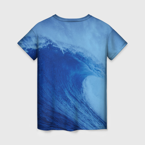 Женская футболка 3D Вода: кислород. Парные футболки, цвет 3D печать - фото 2