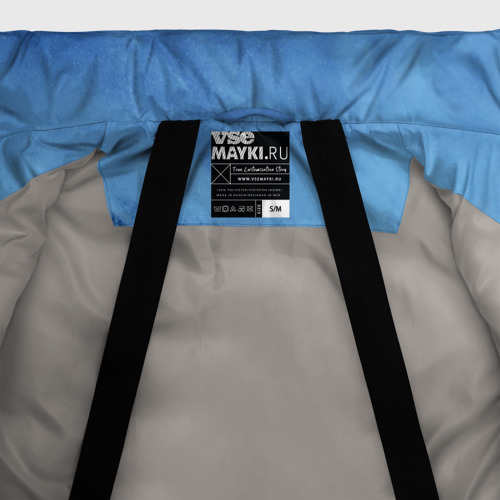 Женская зимняя куртка Oversize Вода: кислород. Парные футболки, цвет светло-серый - фото 7