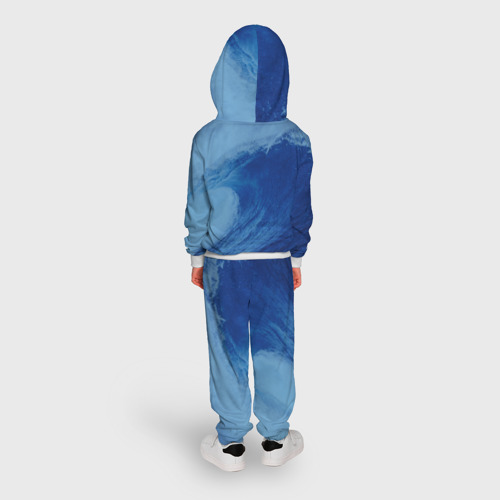Детский костюм с толстовкой 3D Вода: водород. Парные футболки, цвет белый - фото 4