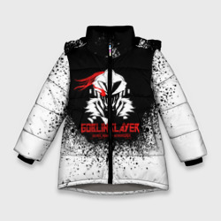 Зимняя куртка для девочек 3D Маска Убийцы Гоблинов черно-белая
