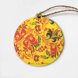 Деревянная игрушка круг Русский узор