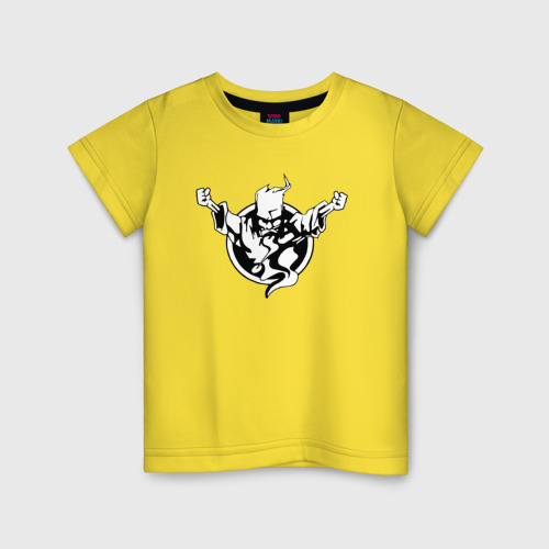Детская футболка хлопок Thunderdome logo, цвет желтый