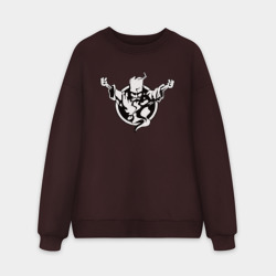 Мужской свитшот oversize без начеса хлопок Thunderdome logo