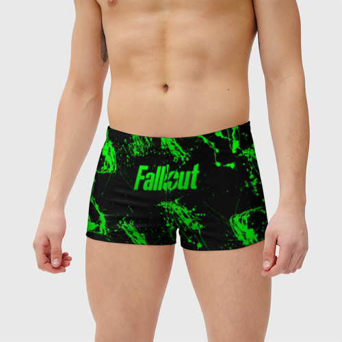 Мужские купальные плавки 3D Токсический Fallout 2, цвет 3D печать - фото 3