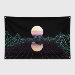 Флаг-баннер Retro Wave