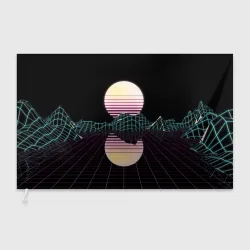 Флаг 3D Retro Wave
