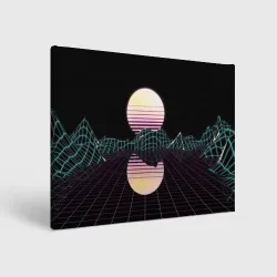 Холст прямоугольный Retro Wave