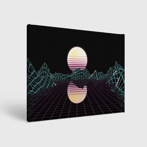Холст прямоугольный Retro Wave