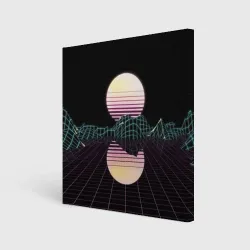 Холст квадратный Retro Wave
