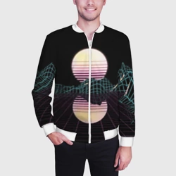 Мужской бомбер 3D Retro Wave - фото 2