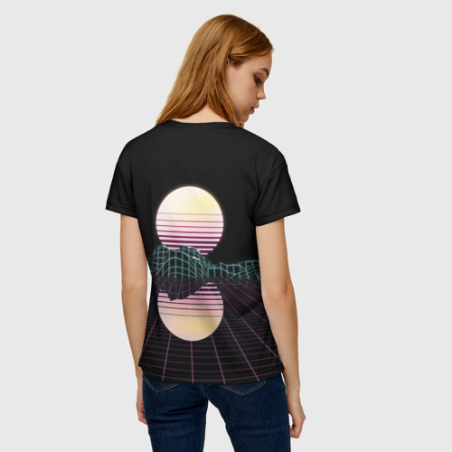 Женская футболка 3D Retro Wave, цвет 3D печать - фото 4