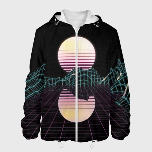 Мужская куртка 3D Retro Wave