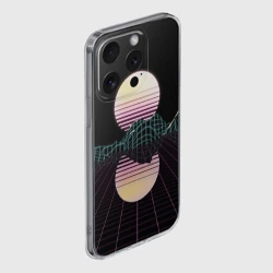Чехол для iPhone 15 Pro силиконовый с защитой камеры Retro Wave - фото 2