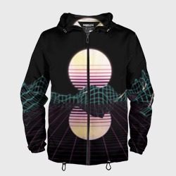 Мужская ветровка 3D Retro Wave