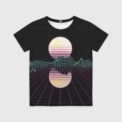 Детская футболка 3D Retro Wave