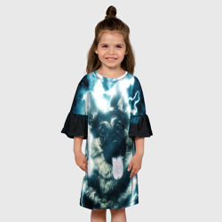 Детское платье 3D Немецкая овчарка - фото 2