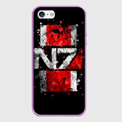 Чехол для iPhone 5/5S матовый Mass Effect N7