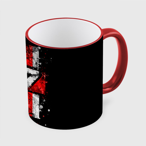 Кружка с полной запечаткой Mass Effect N7, цвет Кант красный - фото 3