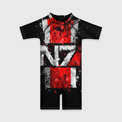 Детский купальный костюм 3D Mass Effect N7