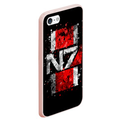 Чехол для iPhone 5/5S матовый Mass Effect N7 - фото 2