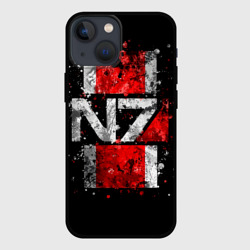 Чехол для iPhone 13 mini Mass Effect N7