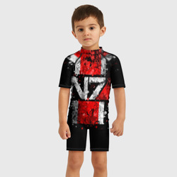 Детский купальный костюм 3D Mass Effect N7 - фото 2