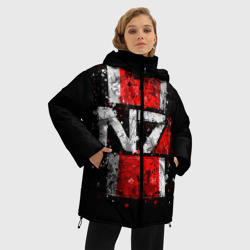 Женская зимняя куртка Oversize Mass Effect N7 - фото 2