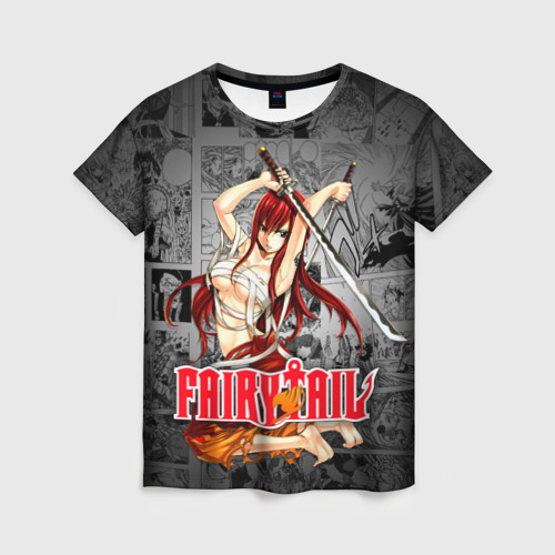 Женская футболка 3D Fairy Tail Эльза, цвет 3D печать