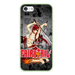 Чехол для iPhone 5/5S матовый Fairy Tail Эльза