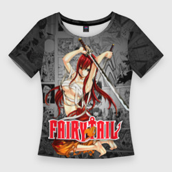 Женская футболка 3D Slim Fairy Tail Эльза