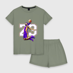 Женская пижама с шортиками хлопок Леброн Джеймс