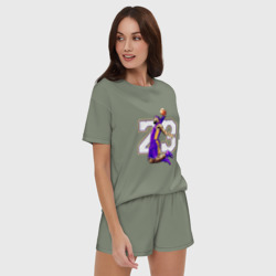 Женская пижама с шортиками хлопок Леброн Джеймс - фото 2