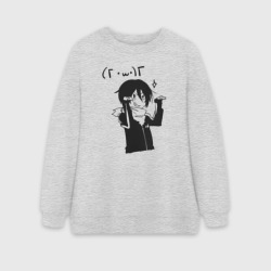 Женский свитшот oversize без начеса хлопок Милашный Ято. бездомный Бог