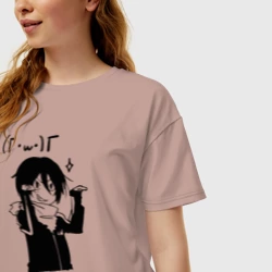 Женская футболка хлопок Oversize Милашный Ято. бездомный Бог - фото 2