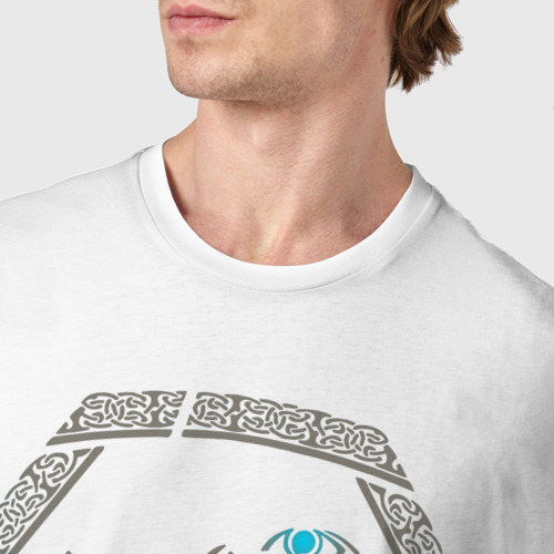 Мужская футболка хлопок Odinn, цвет белый - фото 6
