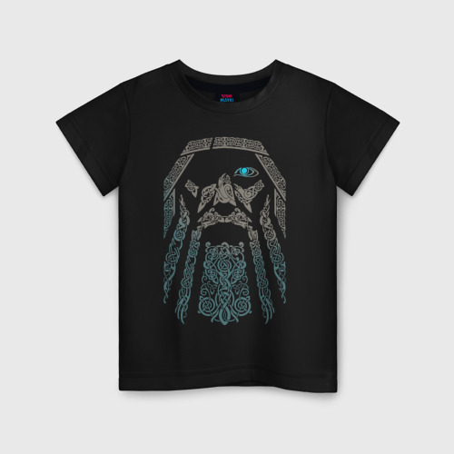 Детская футболка хлопок Odinn, цвет черный