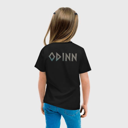 Детская футболка хлопок Odinn, цвет черный - фото 6