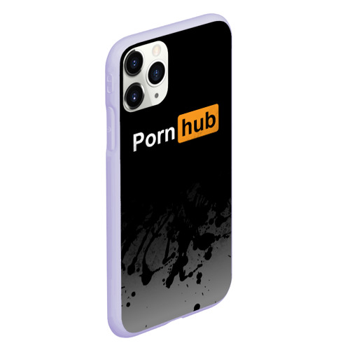 Чехол для iPhone 11 Pro матовый Pornhub, цвет светло-сиреневый - фото 3