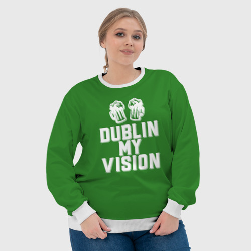 Женский свитшот 3D Dublin my vision - фото 6