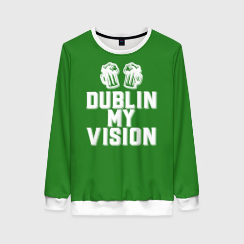 Женский свитшот 3D Dublin my vision, цвет 3D печать