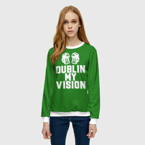 Женский свитшот 3D Dublin my vision - фото 3