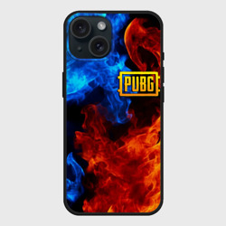 Чехол силиконовый для Apple iPhone 15 матовый PUBG